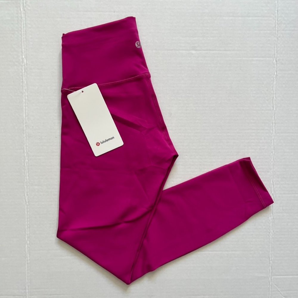 NWT Lululemon Wunder Train 25" Tight Ripened Raspberry